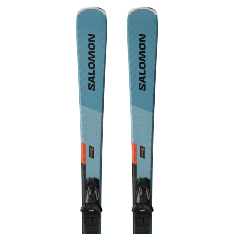Lyže Salomon E S/Max 6 + M10 GW L80 -modrá/oranžová/černá