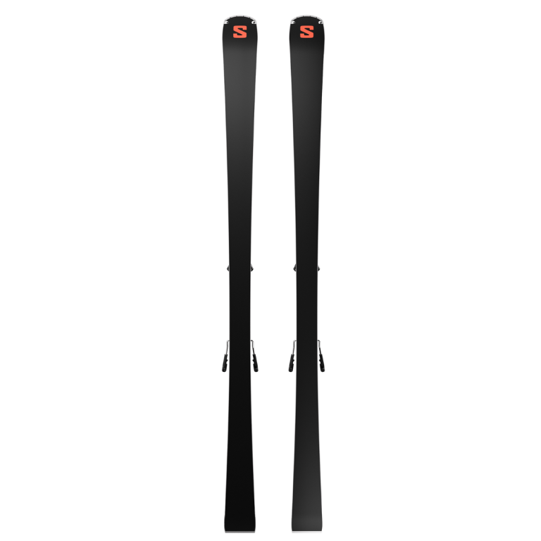 Lyže Salomon E S/MAX 12 + MI12 GW F80 - šedá/černá/bílá