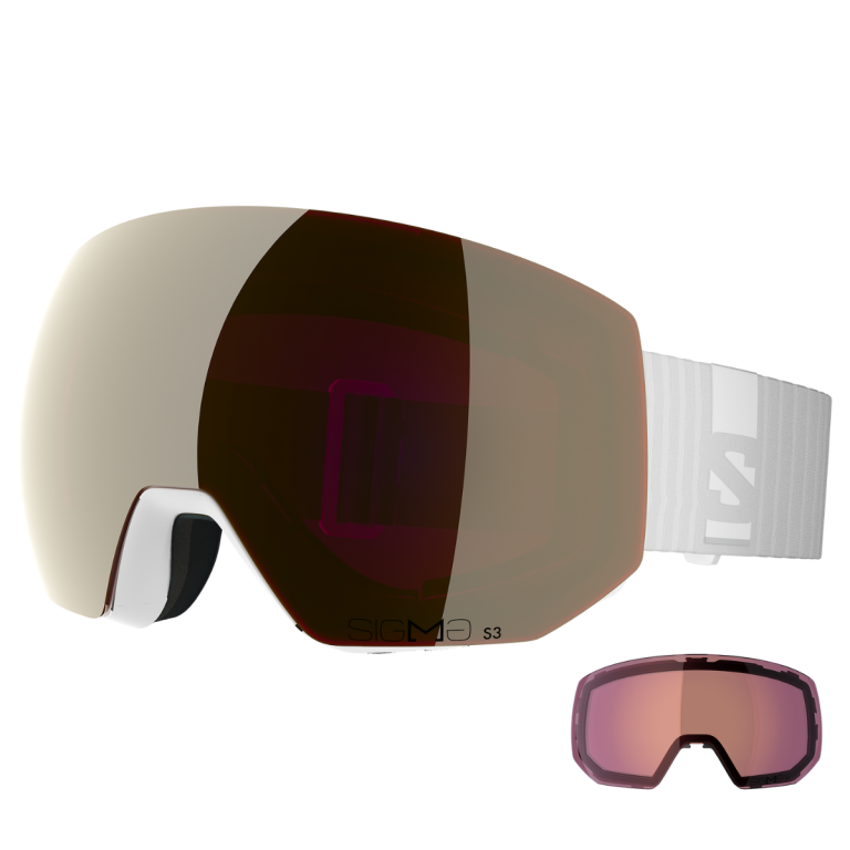 Гірськолижні окуляри Salomon Radium Pro Sigma - білі