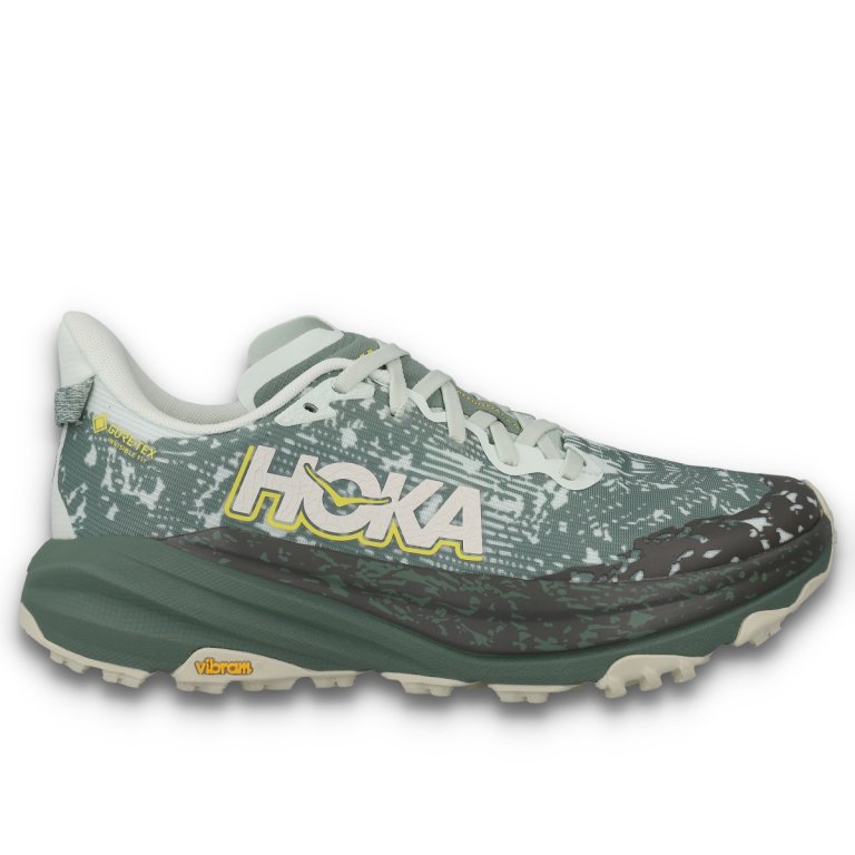 Кросівки Hoka Speedgoat 6 GTX M - бежево/зелені