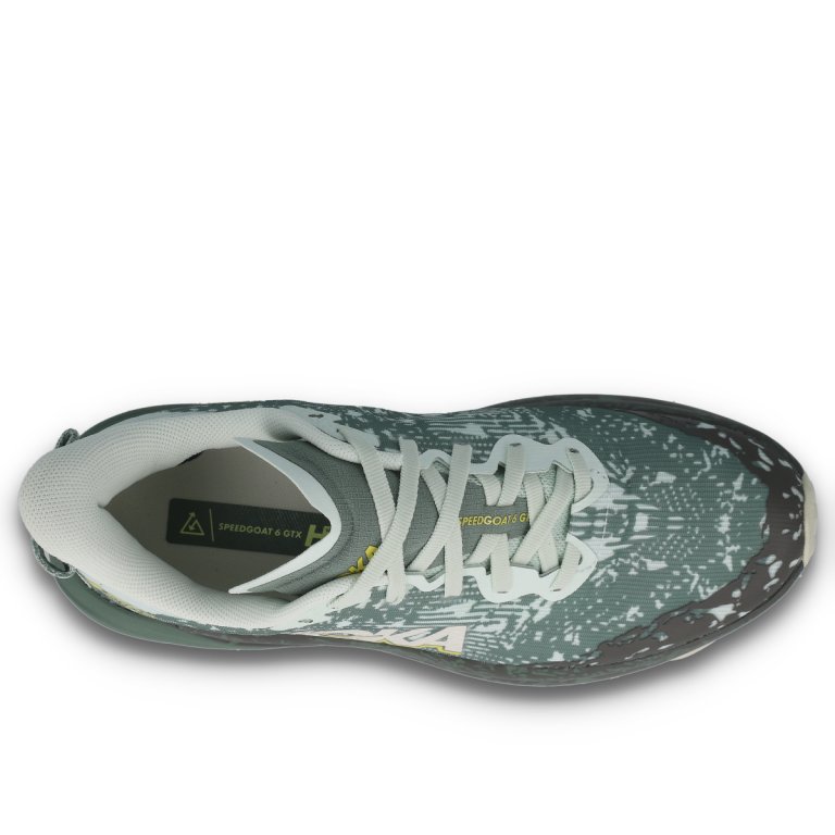 Кросівки Hoka Speedgoat 6 GTX M - бежево/зелені