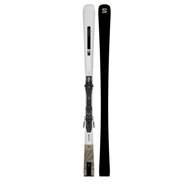 Lyže Salomon E S/Max N°10 Silv+M10 GW L80 W - stříbrná/hnědá
