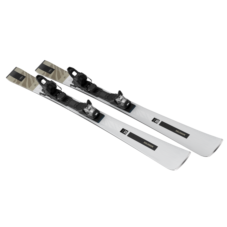Lyže Salomon E S/Max N°10 Silv+M10 GW L80 W - stříbrná/hnědá