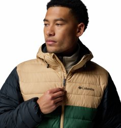 Куртка Columbia Powder Lite™ II M - зелено/бежево/чорна