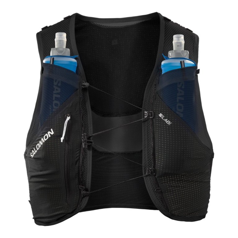 Рюкзак Salomon S LAB Pulsar 3 з флягами - чорний/білий