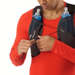 Рюкзак Salomon S LAB Pulsar 3 з флягами - чорний/білий