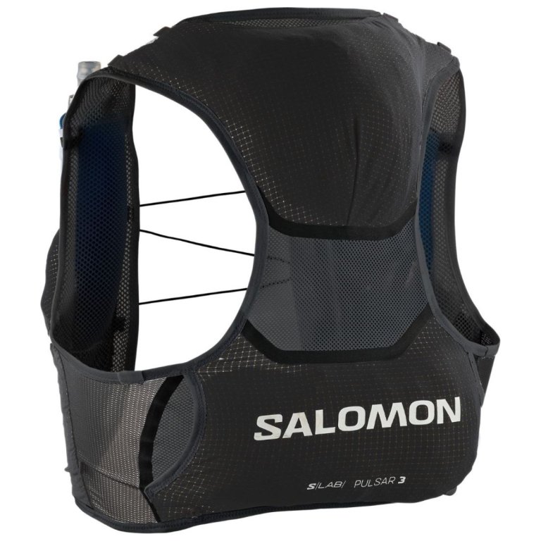 Рюкзак Salomon S LAB Pulsar 3 з флягами - чорний/білий