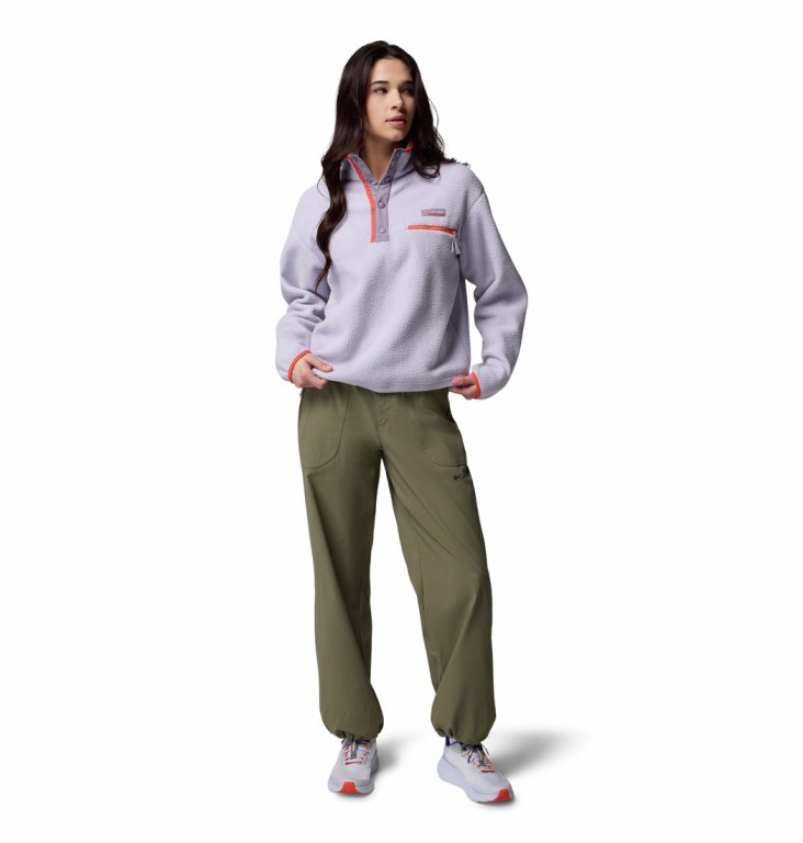 Кофта Columbia Helvetia™ II Cropped Half Snap Fleece W - фіолетова