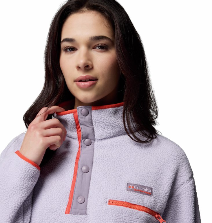 Кофта Columbia Helvetia™ II Cropped Half Snap Fleece W - фіолетова