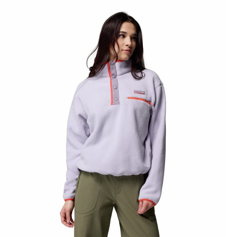 Кофта Columbia Helvetia™ II Cropped Half Snap Fleece W - фіолетова