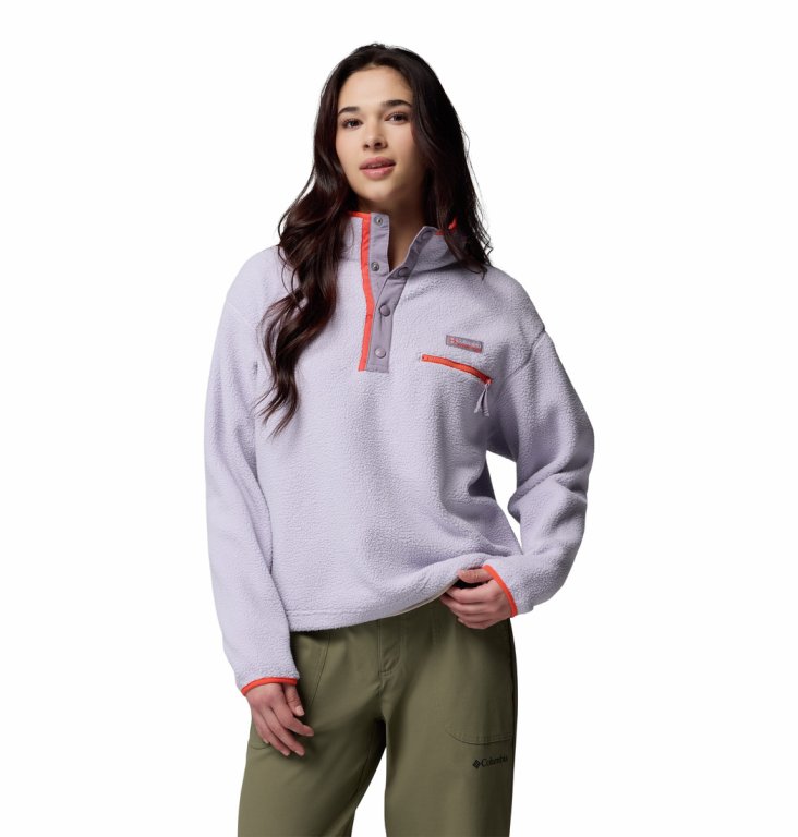 Кофта Columbia Helvetia™ II Cropped Half Snap Fleece W - фіолетова