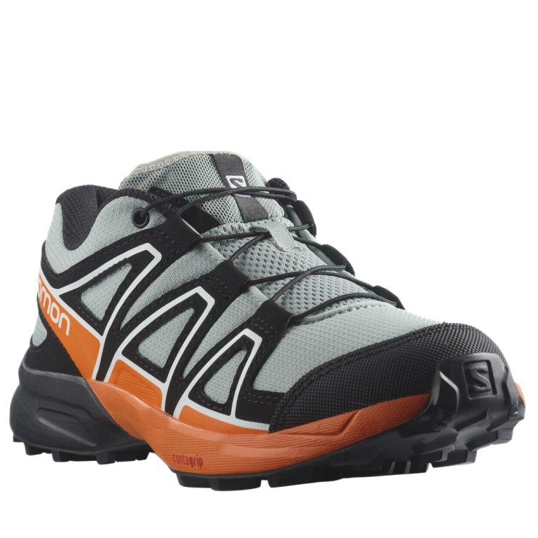 Взуття Salomon SPEEDCROSS J - сірий/помаранчевий