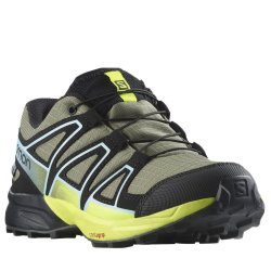 Кросівки Salomon Speedcross Cswp J - зелені/ чорні/ жовті