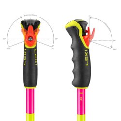 Hole Ski Leki Spitfire 3D - růžová/žlutá