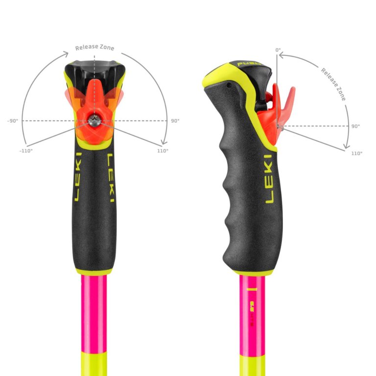 Hole Ski Leki Spitfire 3D - růžová/žlutá
