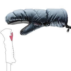 Zjazdové rukavice Leki Glace 3D Mitt W - modrá