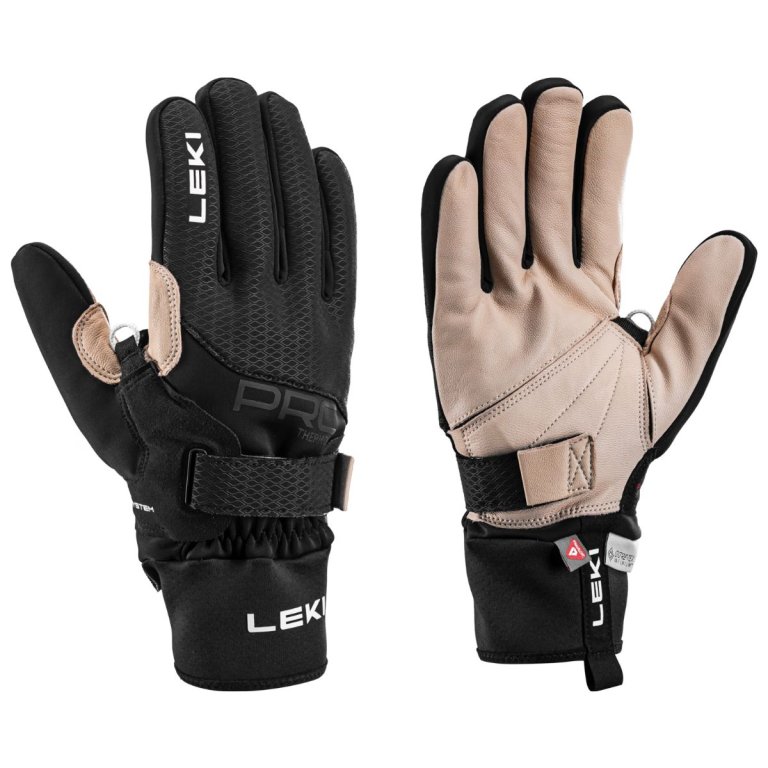 Рукавиці Leki PRC Premium ThermoPlus Shark Gloves - бежеві