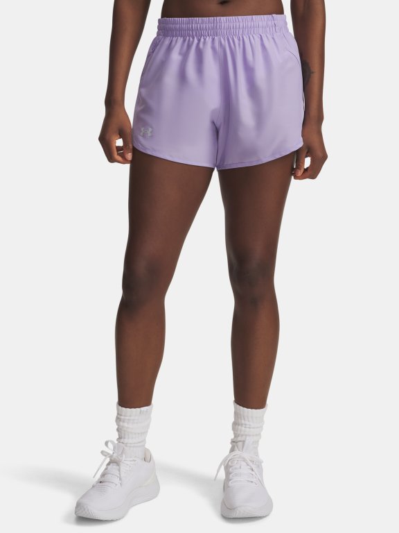 Шорти Under Armour Fly By 3'' Wmn фіолетові