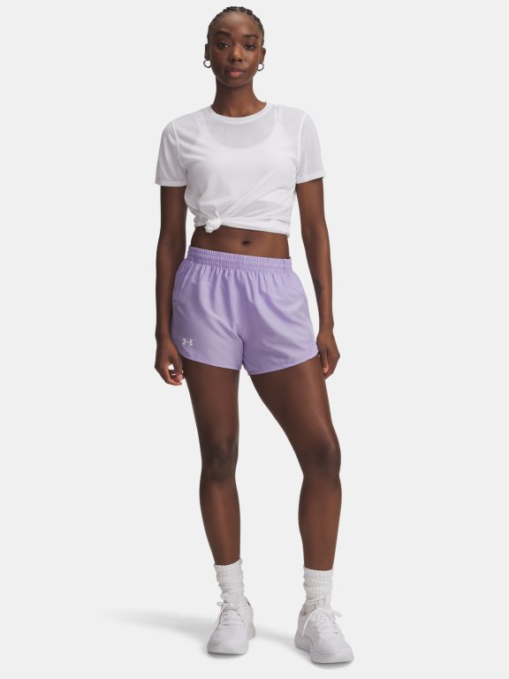 Шорти Under Armour Fly By 3'' Wmn фіолетові