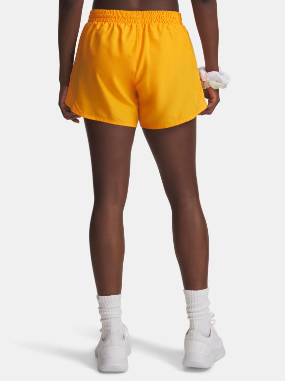 Шорти Under Armour Fly By 3'' Wmn помаранчеві