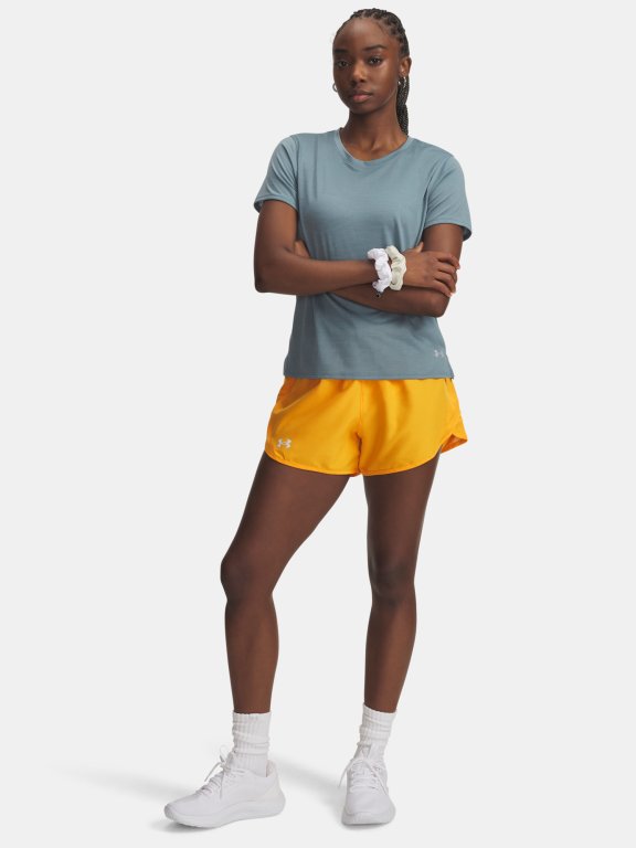 Шорти Under Armour Fly By 3'' Wmn помаранчеві