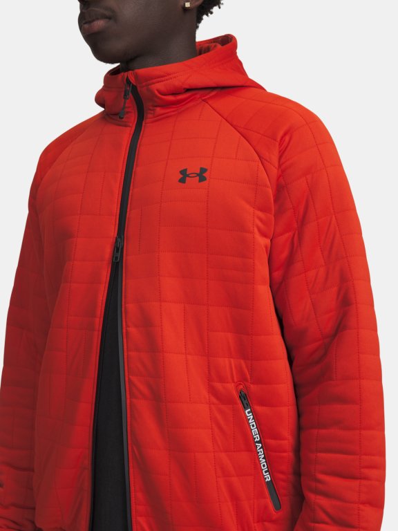 Світшот Under Armour Unstoppable Flc Txtr FZ помаранчевий