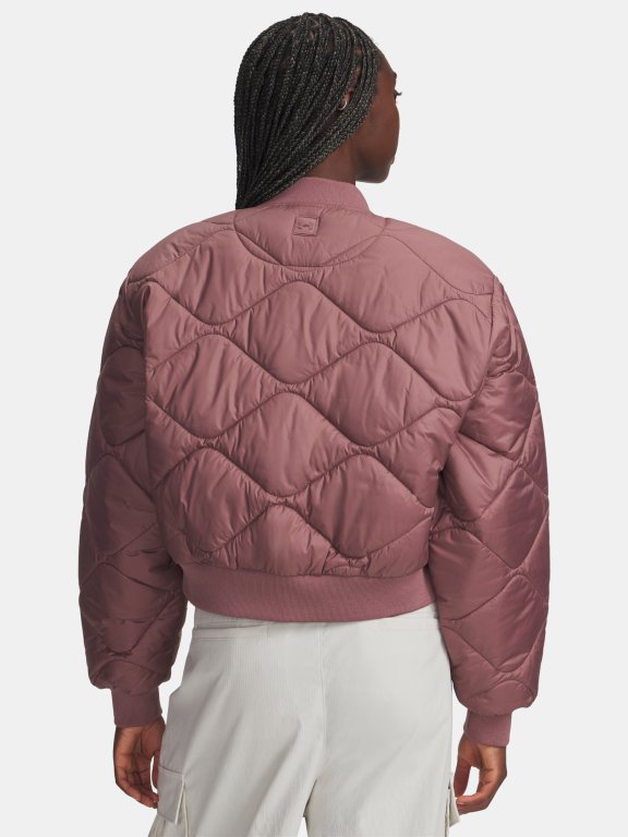 Bunda Under Armour Heritage Bomber Wmn Red
