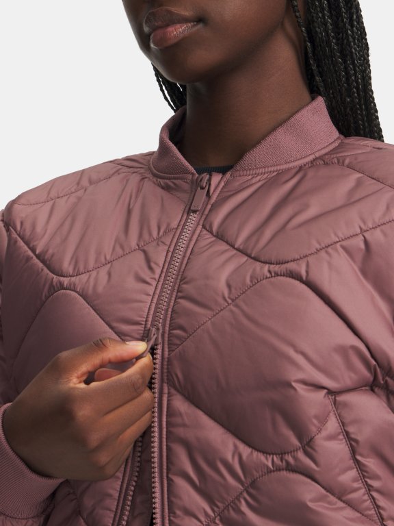 Bunda Under Armour Heritage Bomber Wmn Red