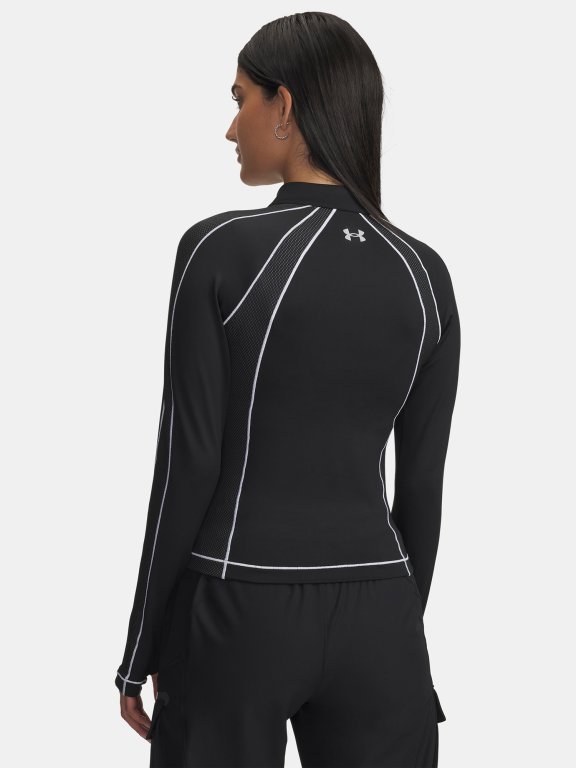 Футболка Under Armour ColdGear Textured 1/2 Zip Wmn black