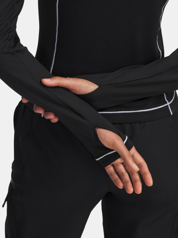 Футболка Under Armour ColdGear Textured 1/2 Zip Wmn black