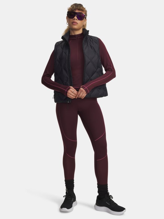 Лонгслів Under Armour ColdGear Textured 1/2 Zip Wmn Red