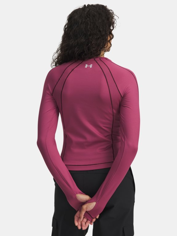 Футболка Under Armour ColdGear Textured Crew Wmn Red
