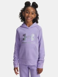 Світшот Under Armour Rival Flc Shimmer Hdy Jr фіолетовий