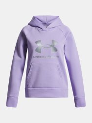 Світшот Under Armour Rival Flc Shimmer Hdy Jr фіолетовий