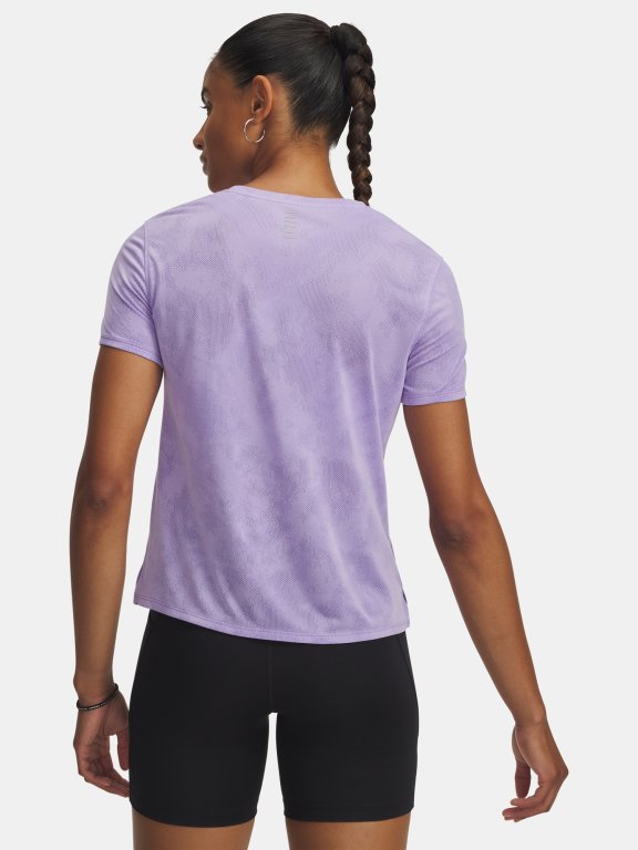 Футболка Under Armour Launch Jacquard SS Wmn Purple