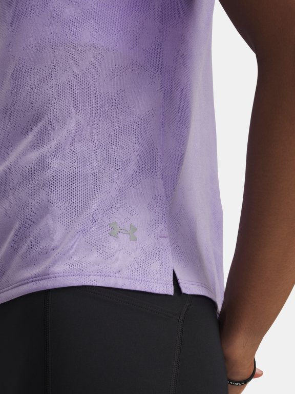Футболка Under Armour Launch Jacquard SS Wmn Purple
