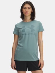 Футболка Under Armour Logo SS Wmn gray green