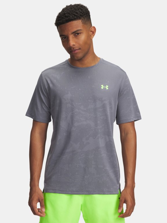 Футболка Under Armour Tech Vent Jacquard SS Man green/grey