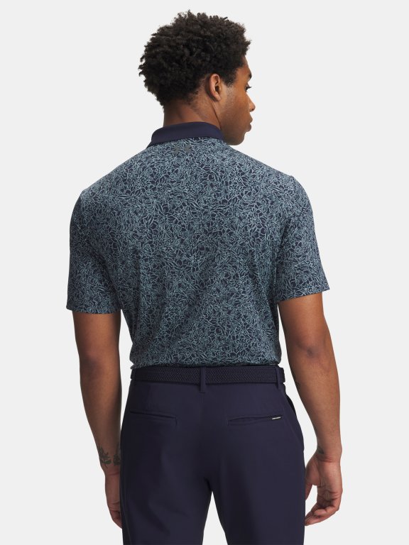 Triko Under Armour Matchplay Printed Polo Man Blue