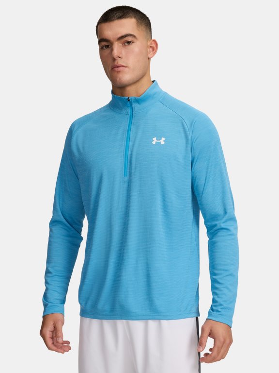 Футболка Under Armour Tech Textured 1/2 Zip синя