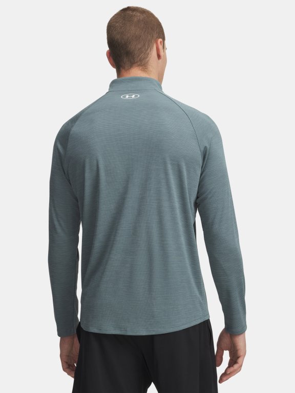 Triko Under Armour Tech Textured 1/2 Zip Man Blue