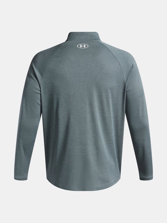 Triko Under Armour Tech Textured 1/2 Zip Man Blue