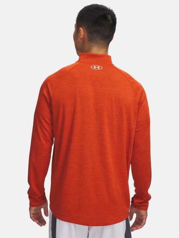 Футболка Under Armour Tech Textured 1/2 Zip помаранчева