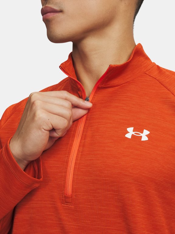 Футболка Under Armour Tech Textured 1/2 Zip помаранчева