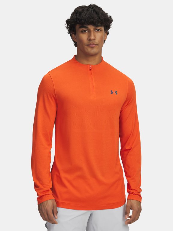 Футболка Under Armour Vanish Elite Seamless 1/4 Zp помаранчева