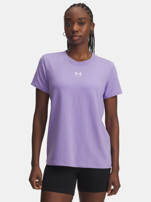 Футболка Under Armour Rival Core SS Wmn Purple