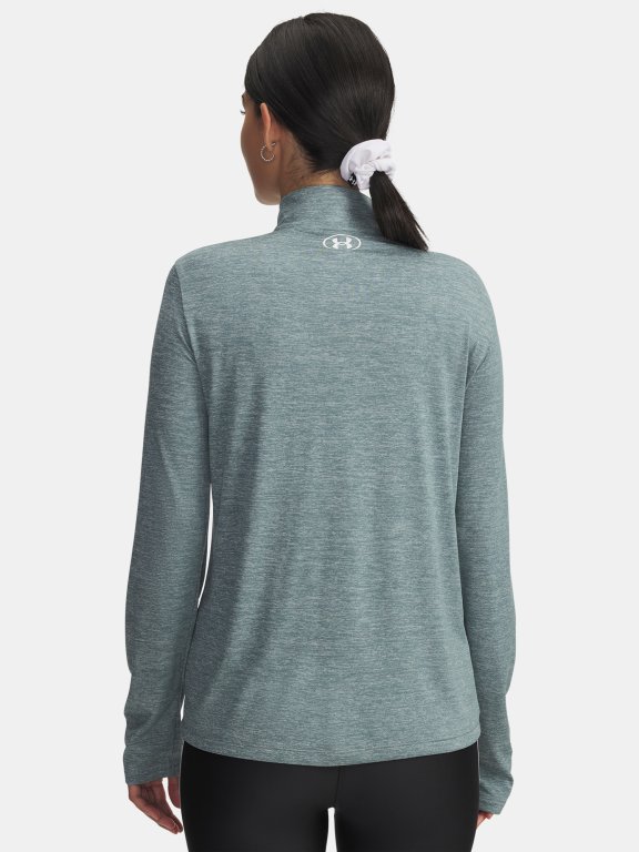 Triko Under Armour Tech 1/2 Zip- Twist Wmn Blue