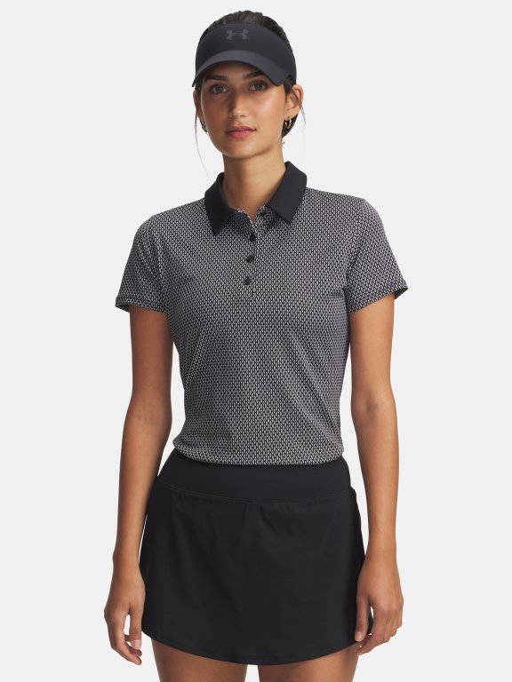 Triko Under Armour Playoff 3.0 Printed Polo Wmn Black