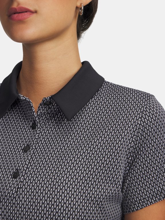 Triko Under Armour Playoff 3.0 Printed Polo Wmn Black
