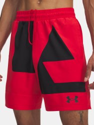 Kraťasy Under Armour Zone 7in Wvn Short Grphc Man Red